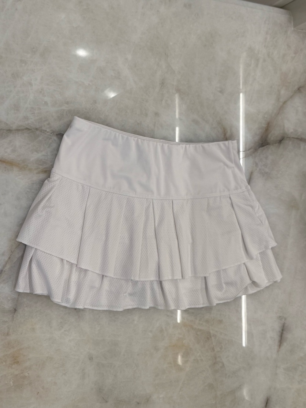 Lucky In Love White Tiered Ruffle Mini Skirt